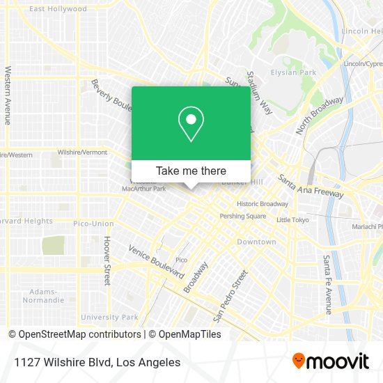 How to get to 1127 Wilshire Blvd in Westlake, La by bus, subway or