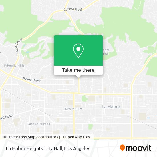 ¿Cómo llegar a La Habra Heights City Hall en Autobús?