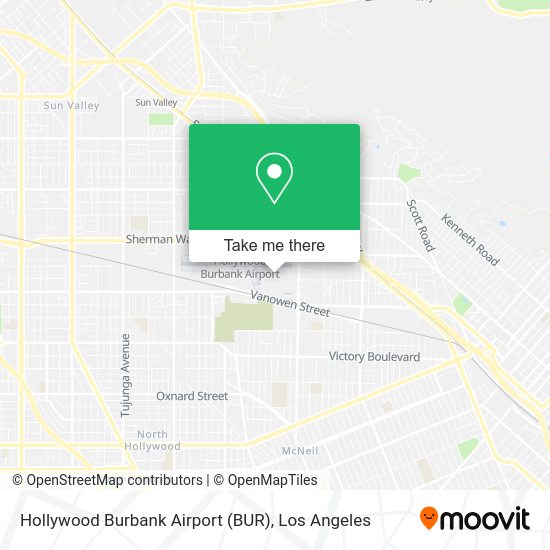 ¿Cómo llegar a Hollywood Burbank Airport (BUR) en autobús?