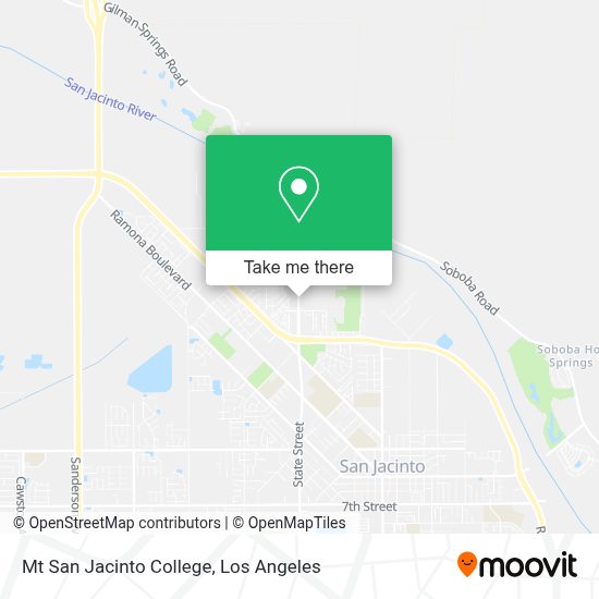 San Jacinto College Map How To Get To Mt San Jacinto College By Bus Or Train?