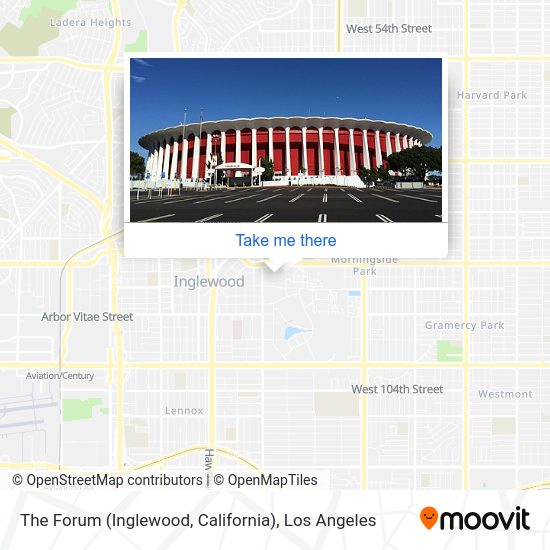 ¿Cómo llegar a The Forum (Inglewood, California) en autobús o metro?