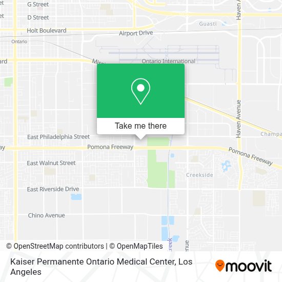 Kaiser Permanente Ontario Map How To Get To Kaiser Permanente Ontario Medical Center By Bus?