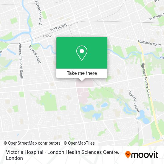 How to get to Victoria Hospital London Health Sciences Centre by bus?