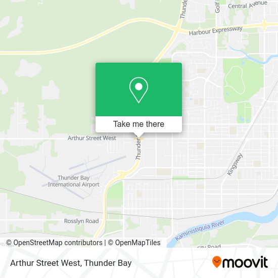 How to get to Arthur Street West in Thunder Bay by bus?