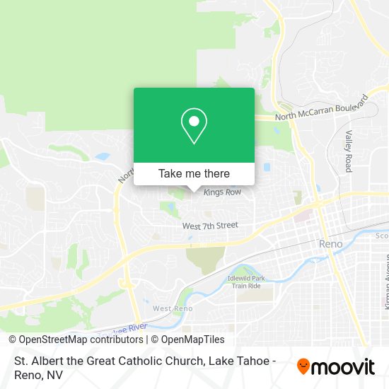 How to get to St. Albert the Great Catholic Church in Reno by bus?