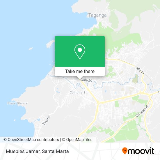 How to get to Muebles Jamar in Santa Marta (Dist. Esp.) by bus?