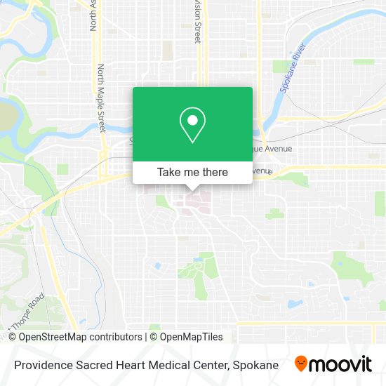 How to get to Providence Sacred Heart Medical Center in Spokane by bus?