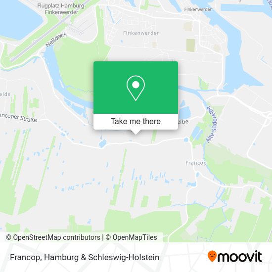 How to get to Francop in Harburg by bus, SBahn or subway?