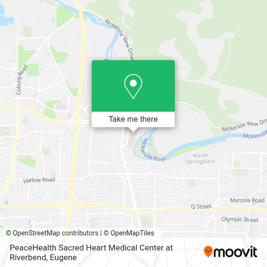 How to get to PeaceHealth Sacred Heart Medical Center at Riverbend in