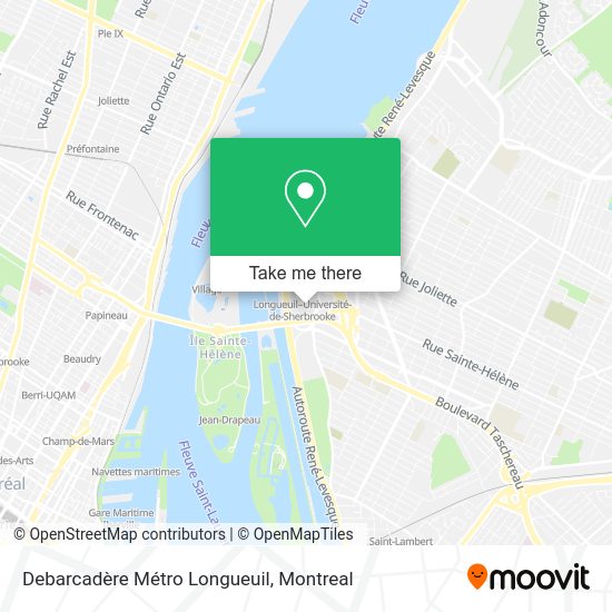 How to get to Debarcadère Métro Longueuil in Montreal by metro, bus or