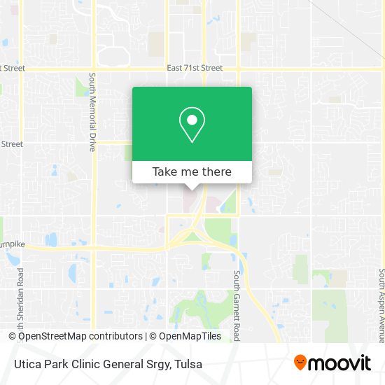 ¿Cómo llegar a Utica Park Clinic General Srgy en Tulsa en Autobús?