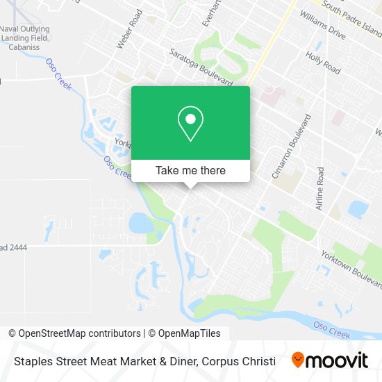 How to get to Staples Street Meat Market & Diner in Corpus Christi by bus?