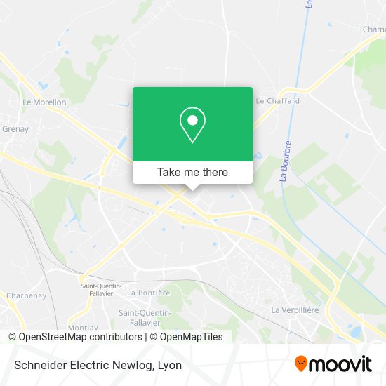 How to get to Schneider Electric Newlog in SaintQuentinFallavier by train, metro, bus or light