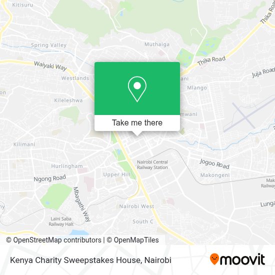 How To Get To Kenya Charity Sweepstakes House In Central By Bus?