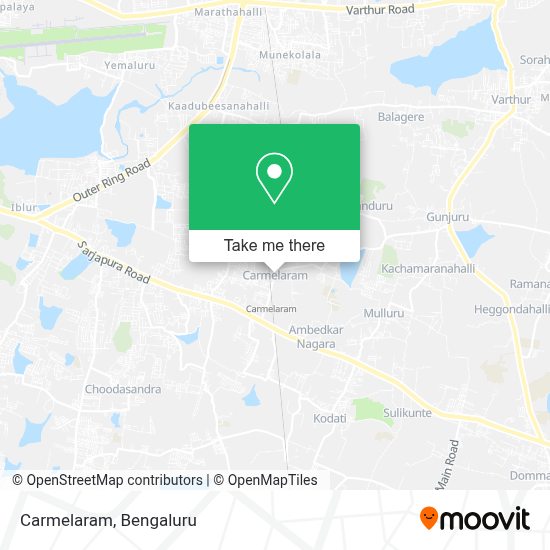 How to get to Carmelaram in Bengaluru by bus?