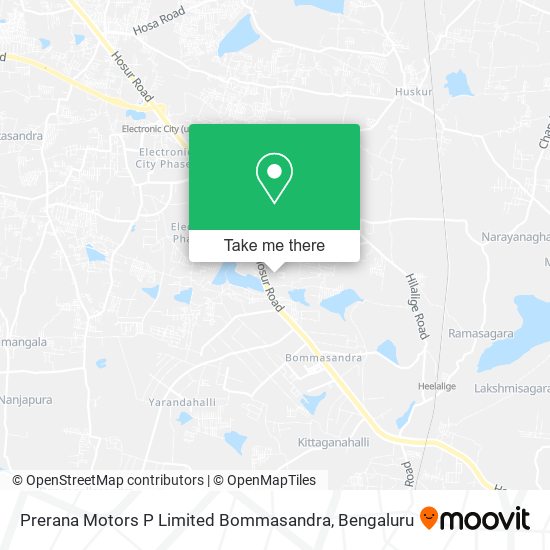 How to get to Prerana Motors P Limited Bommasandra in Bengaluru by Bus?