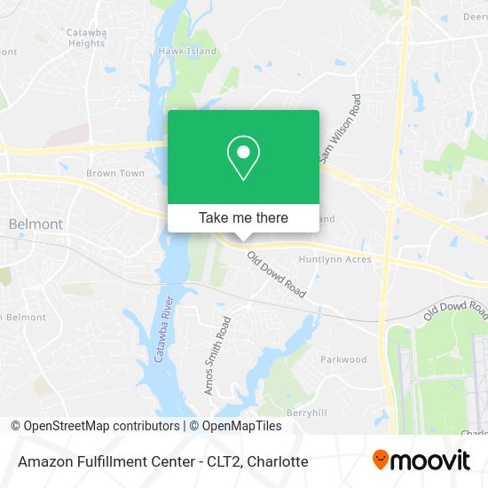 How to get to Amazon Fulfillment Center CLT2 in Charlotte by bus or