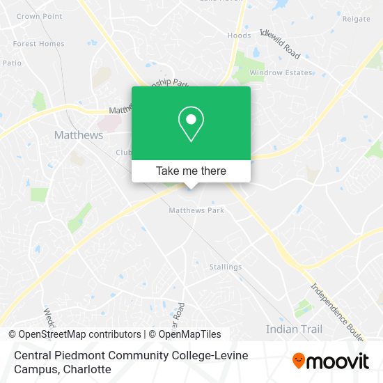 Cpcc Levine Campus Map How To Get To Central Piedmont Community College-Levine Campus In Matthews By Bus?