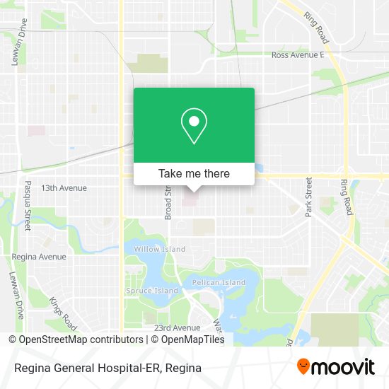 How to get to Regina General HospitalER by bus?
