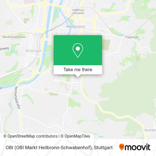 How To Get To Obi (Obi Markt Heilbronn-Schwabenhof) By Train, S-Bahn Or Bus?