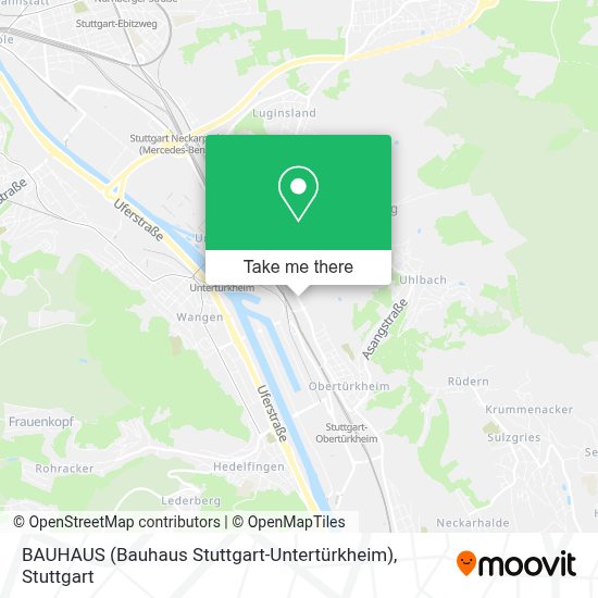 How To Get To Bauhaus (Bauhaus Stuttgart-Untertürkheim) By Bus, Subway, S-Bahn Or Train?
