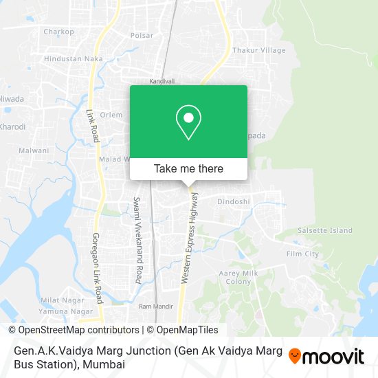 How to get to Gen.A.K.Vaidya Marg Junction (Gen Ak Vaidya Marg Bus