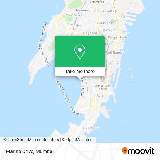 How to get to Marine Drive in Mumbai by bus or train?