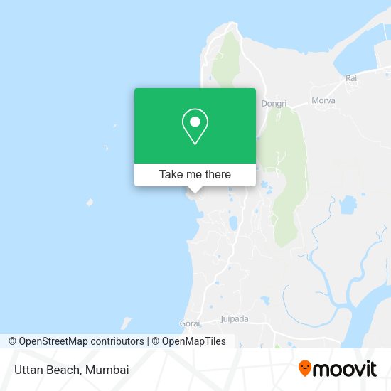 How to get to Uttan Beach in Mira Bhayandar by bus, train or ferry?