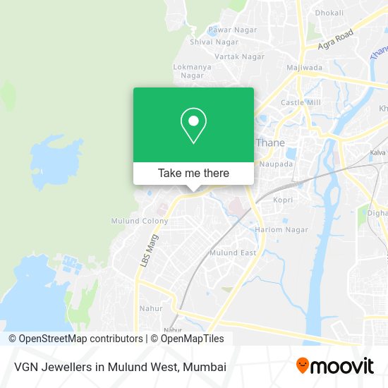 How to get to VGN Jewellers in Mulund West in KopriPachpakhadi by bus or train?