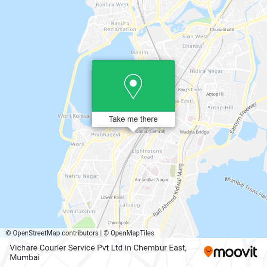 How to get to Vichare Courier Service Pvt Ltd in Chembur East in Wadala