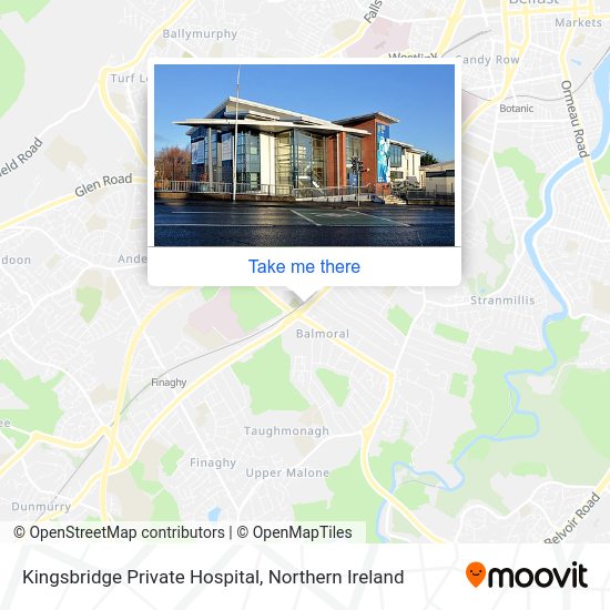 How to get to Kingsbridge Private Hospital in Belfast by bus?