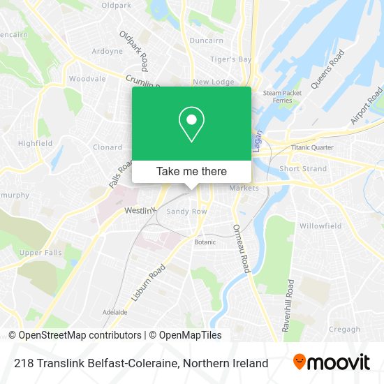 How to get to 218 Translink BelfastColeraine by bus?