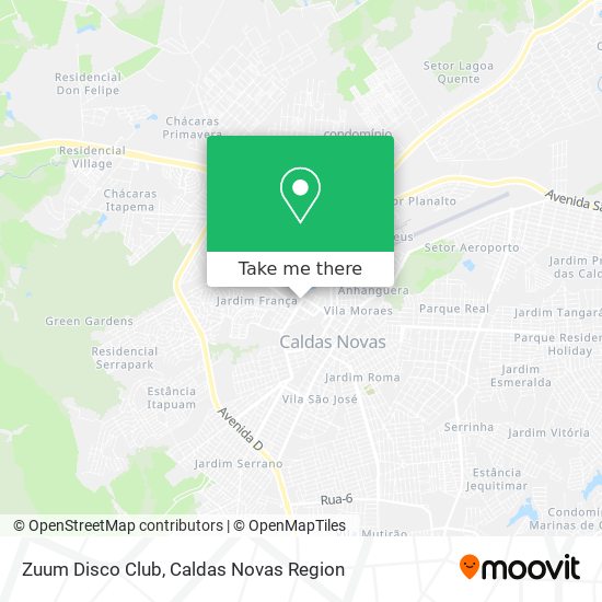 How To Get To Zuum Disco Club In Caldas Novas By Bus