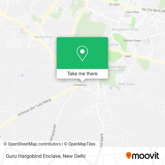 How to get to Guru Hargobind Enclave in Delhi by metro or bus?