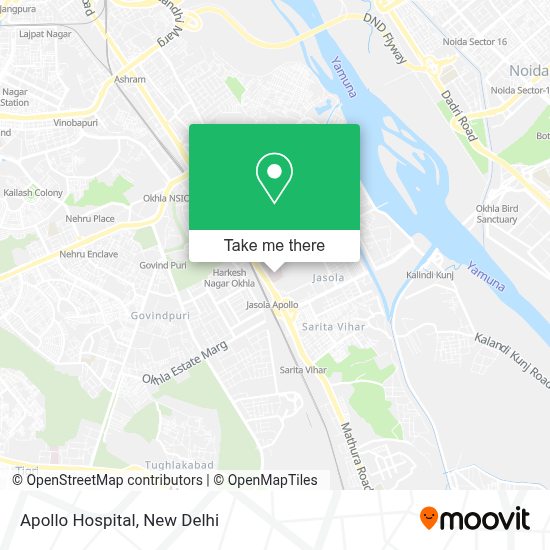 How to get to Apollo Hospital in Delhi by Bus or Metro Moovit