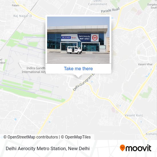 How to get to Delhi Aerocity Metro Station by metro or bus?