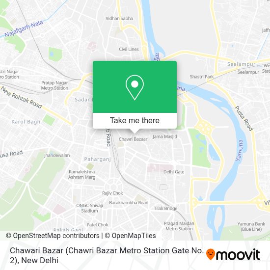 How to get to Chawari Bazar (Chawri Bazar Metro Station Gate No2) in