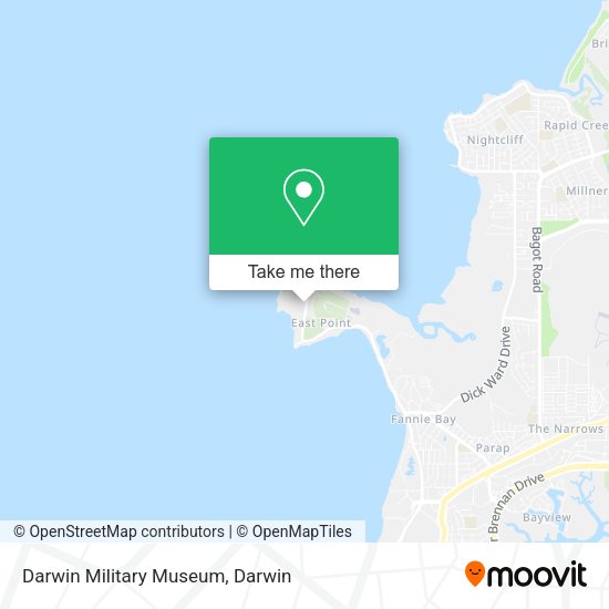 How to get to Darwin Military Museum in Fannie Bay by bus?