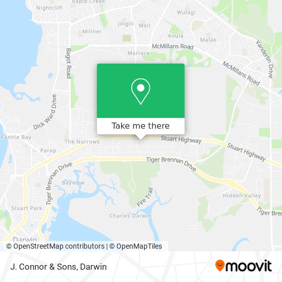 How to get to J. Connor & Sons in Winnellie by Bus?