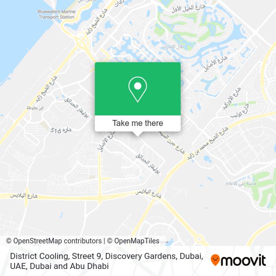 How to get to District Cooling, Street 9, Discovery Gardens, Dubai, Uae