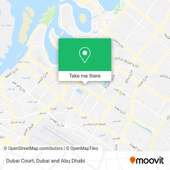 How to get to Dubai Court by bus or metro?