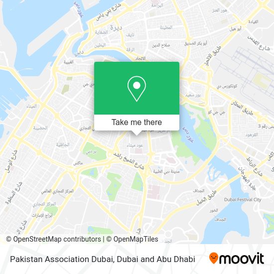 Pakistan To Dubai Map How to get to Pakistan Association Dubai in Dubai by Bus or Metro Moovit
