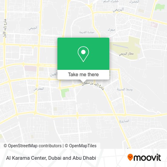 How to get to Al Karama Center in Abu Dhabi by bus?