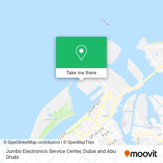 How to get to Jumbo Electronics Service Center in Abu Dhabi by bus?
