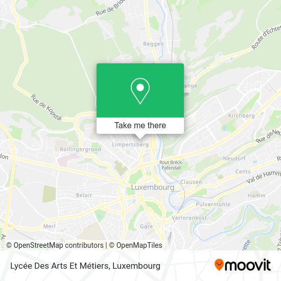 How To Get To Lycee Technique Des Arts Et Metiers In Luxembourg City By Bus Train Or Light Rail