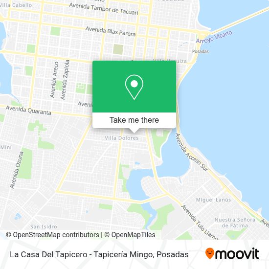 How To Get To La Casa Del Tapicero - Tapicería Mingo In Posadas By Bus?
