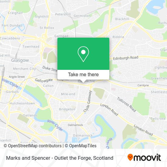 How to get to Marks and Spencer Outlet the in Glasgow by bus or