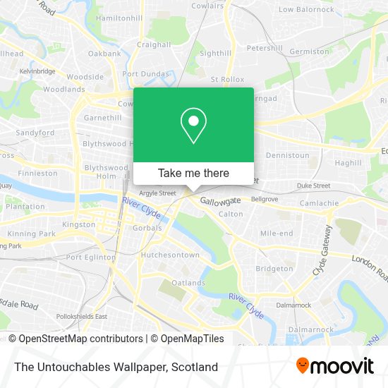 How to get to The Untouchables Wallpaper in Glasgow by bus or train?