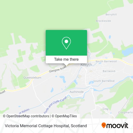 How to get to Victoria Memorial Cottage Hospital in Kilsyth by bus or