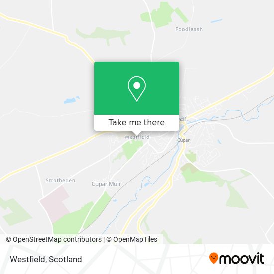 How to get to Westfield in Cupar by Bus or Train